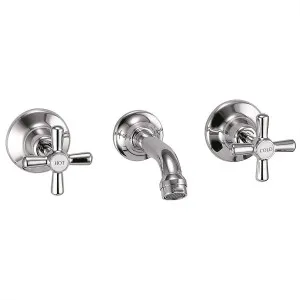 Goulburn 3 Piece Bath Set Chrome by ACL, a Bathroom Taps & Mixers for sale on Style Sourcebook