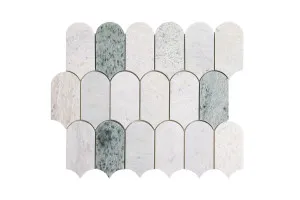 Rush Orient Green Marble Natural Product Cascade Honed Mosaic by Beaumont Tiles, a Mosaic Tiles for sale on Style Sourcebook