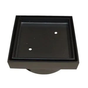 Roberts Tile Insert Matt Black 115x115x80mm by Roberts, a Shower Grates & Drains for sale on Style Sourcebook