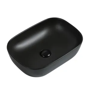 Basal Vessel Basin NTH 465x320 Ceramic Matte Black by Zumi, a Basins for sale on Style Sourcebook