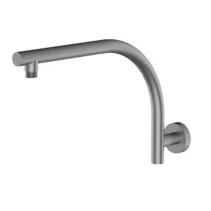 Lina Curved Shower Arm 412 Gun Metal by Haus25, a Laundry Taps for sale on Style Sourcebook