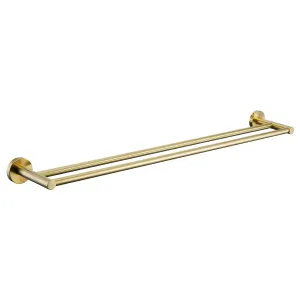 Misha Double Towel Rail 600 Brushed Gold by Haus25, a Towel Rails for sale on Style Sourcebook