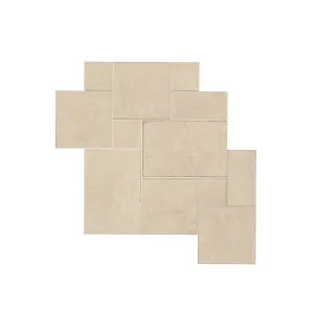 Pierre Beige Limestone Extra Textured French Pattern Tile by Beaumont Tiles, a Natural Stone Tiles for sale on Style Sourcebook