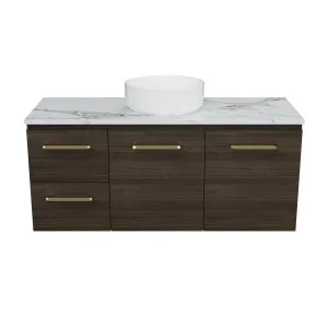 Hunter Vty 1200 Wall Hung Centre WG Basin SilkSurface AC Top by Timberline, a Vanities for sale on Style Sourcebook