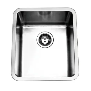 Arial Single Sink NTH 440X440 Stainless Steel by BEAUMONTS, a Kitchen Sinks for sale on Style Sourcebook