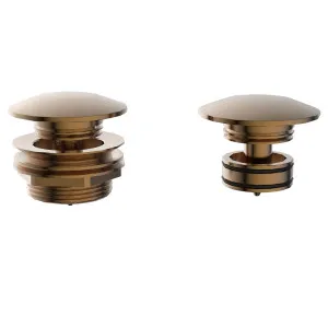 Misha Uni 40mm Mushroom Pop Up Bath Waste Brushed Copper by Haus25, a Traps & Wastes for sale on Style Sourcebook