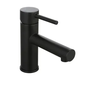 Marki Round Basin Mixer Matte Black by BEAUMONTS, a Bathroom Taps & Mixers for sale on Style Sourcebook