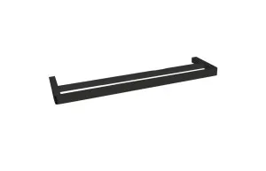 Brooklyn Towel Rail Double 600 Matte Black by Jamie J, a Towel Rails for sale on Style Sourcebook