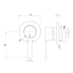 Lexi MKII SwitchMix Shower/Wall Mixer Trim Kit Chrome by PHOENIX, a Shower Heads & Mixers for sale on Style Sourcebook