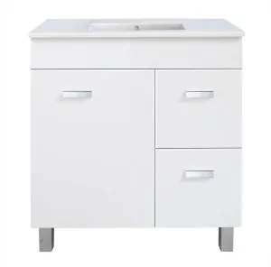 Barra 750 Vanity With Legs Doors & Drawers with Ceramic Basin Top by Duraplex, a Vanities for sale on Style Sourcebook