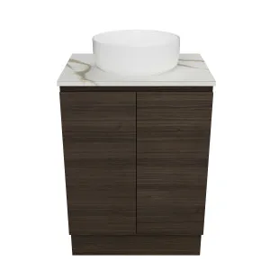 Hunter Vanity Floor Standing 600 Centre WG Basin SilkSurface AC Top by Timberline, a Vanities for sale on Style Sourcebook