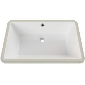 Rectangle Undermount Basin 530x340 Gloss White by Timberline, a Basins for sale on Style Sourcebook