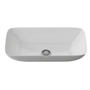 Bloom Vessel Basin 475x240 Gloss White by Timberline, a Basins for sale on Style Sourcebook