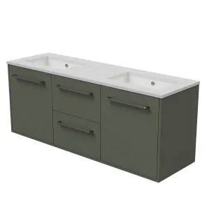 Noosa Vanity Wall Hung 1500 Double WG Basins SilkSurface UC Top by Timberline, a Vanities for sale on Style Sourcebook