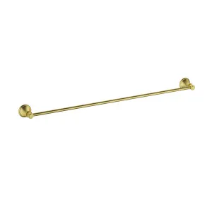 Clasico Single Towel Rail 800 Brushed Gold by Ikon, a Towel Rails for sale on Style Sourcebook