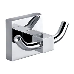 Marki Double Robe Hook Chrome by BUK, a Shelves & Hooks for sale on Style Sourcebook