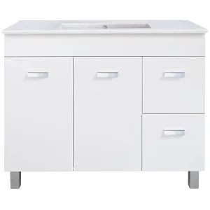 Barra 900 Vanity With Legs Doors & Drawers with Ceramic Basin Top by Duraplex, a Vanities for sale on Style Sourcebook