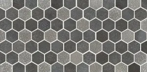 Causeway Grey Mix Natural Product Hexagon Various Mosaic by Beaumont Tiles, a Mosaic Tiles for sale on Style Sourcebook