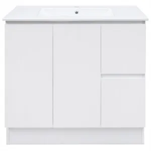 Goulburn 900 Vanity Kick Doors & Drawers with Ceramic Basin Top by Duraplex, a Vanities for sale on Style Sourcebook