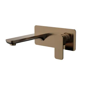 Platz Wall Basin Set Straight 180 Brushed Copper by Haus25, a Bathroom Taps & Mixers for sale on Style Sourcebook