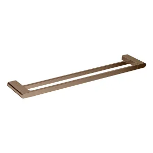 Lina Double Towel Rail 600 Brushed Copper by Haus25, a Towel Rails for sale on Style Sourcebook