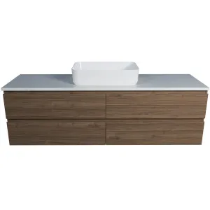 Ashton 1500 Vanity Wall Hung Drawers Only with Basin & Silk Surface Top by Timberline, a Vanities for sale on Style Sourcebook