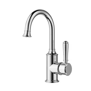 Clasico Gooseneck Basin Mixer Chorme by Ikon, a Bathroom Taps & Mixers for sale on Style Sourcebook