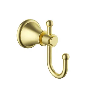 Clasico Robe Hook Brushed Gold by Ikon, a Shelves & Hooks for sale on Style Sourcebook