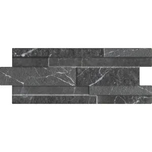 Marmi Marble Black Textured Tile by Beaumont Tiles, a Outdoor Tiles & Pavers for sale on Style Sourcebook