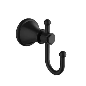 Clasico Robe Hook Matt Black by Ikon, a Shelves & Hooks for sale on Style Sourcebook