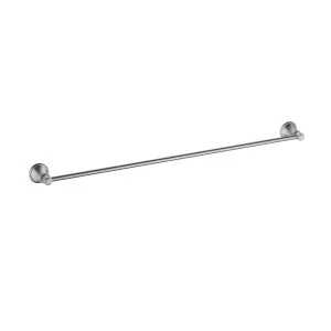 Clasico Single Towel Rail 600 Brushed Nickel by Ikon, a Towel Rails for sale on Style Sourcebook