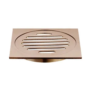 Haus 25 Grate Sq 110x110x100mm Brushed Copper by Haus25, a Shower Grates & Drains for sale on Style Sourcebook