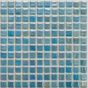 Rio Turquiose Glass Natural Product Pearl Gloss Mosaic by Beaumont Tiles, a Mosaic Tiles for sale on Style Sourcebook