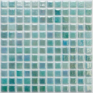 Tahiti Aspen Green Glass Natural Product Pearl Gloss Mosaic by Beaumont Tiles, a Mosaic Tiles for sale on Style Sourcebook