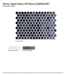 Penny-Opalo Glass Natural Product Gloss Mosaic (Colour?????) by Beaumont Tiles, a Mosaic Tiles for sale on Style Sourcebook