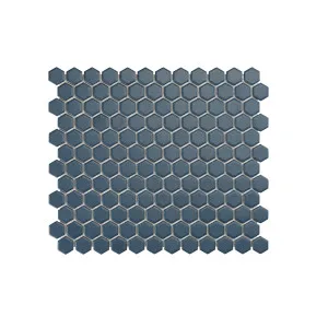 Regency Blue Hexagon Textured Mosaic Tile by Beaumont Tiles, a Outdoor Tiles & Pavers for sale on Style Sourcebook