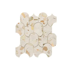 Sonic Nougat Terrazzo Natural Product Honed Mosaic by Beaumont Tiles, a Terrazzo Look Tiles for sale on Style Sourcebook