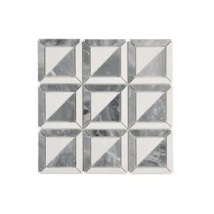 Boston Grey Carrara Natural Product Honed Mosaic by Beaumont Tiles, a Mosaic Tiles for sale on Style Sourcebook