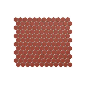 Regency Red Hexagon Textured Mosaic Tile by Beaumont Tiles, a Outdoor Tiles & Pavers for sale on Style Sourcebook