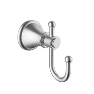 Clasico Robe Hook Brushed Nickel by Ikon, a Shelves & Hooks for sale on Style Sourcebook