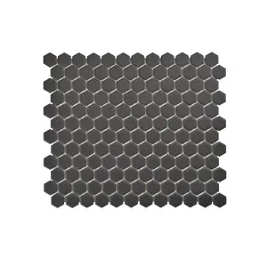 Regency Black Hexagon Textured Mosaic Tile by Beaumont Tiles, a Outdoor Tiles & Pavers for sale on Style Sourcebook