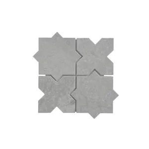 Fiba  Grey Travertine-NP Starcross Honed Unfilled Mosaic by Beaumont Tiles, a Mosaic Tiles for sale on Style Sourcebook