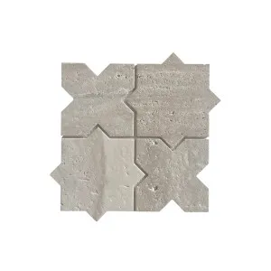 Fiba Natural Travertine Starcross Beige Honed Unfilled Mosaic by Beaumont Tiles, a Mosaic Tiles for sale on Style Sourcebook