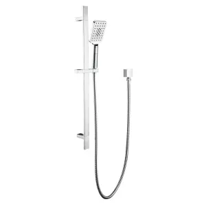 Marki Square Sliding Shower Set Chrome by BUK, a Shower Heads & Mixers for sale on Style Sourcebook