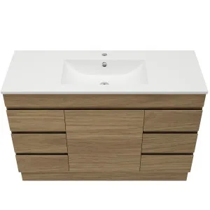 Bargo 1200 Vanity Kick Doors & Drawers with Ceramic Basin Top by Timberline, a Vanities for sale on Style Sourcebook