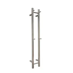 Vertical Heated Towel Rail 2 Rails Brushed Nickel by Hot Wire, a Towel Rails for sale on Style Sourcebook