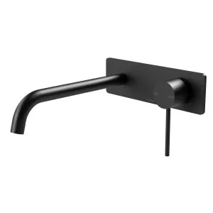 Vivid Slimline SwitchMix Wall Basin/Bath Mixer Set 230 Trim Kit Matte Black by PHOENIX, a Bathroom Taps & Mixers for sale on Style Sourcebook