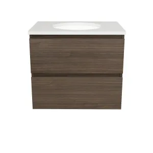 Hunter Plus Vanity Wall Hung 600 Centre WG Basin SilkSurface UC Top by Timberline, a Vanities for sale on Style Sourcebook