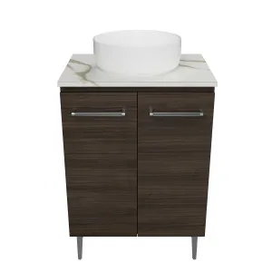 Hunter Vanity On Legs 600 Centre WG Basin SilkSurface AC Top by Timberline, a Vanities for sale on Style Sourcebook