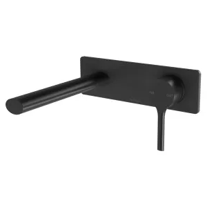 Vivid Slimline Oval SwitchMix Wall Basin/Bath Mixer Set 175 Trim Kit Matte Black by PHOENIX, a Bathroom Taps & Mixers for sale on Style Sourcebook